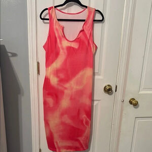 Tie-Dye  Midi Tank Dress